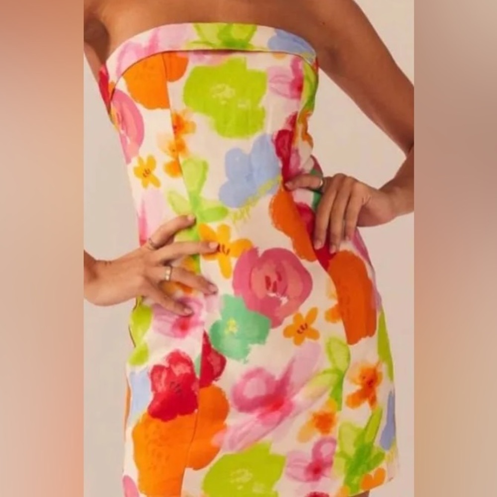 Peppermayo Colorful Floral Mini Dress